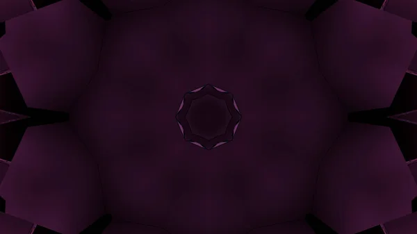 Rendering Glowing Purple Geometric Shapes Dark Background — Zdjęcie stockowe
