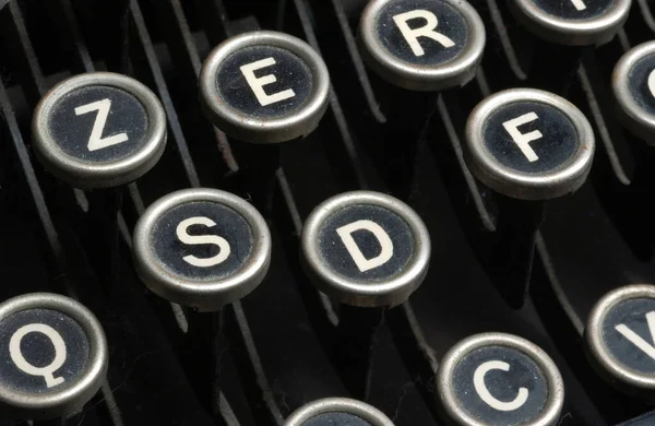 Closeup Typewriter Keys — Stock Photo, Image