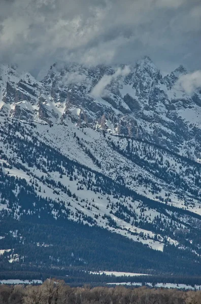 Amazing Snow Covered Mountains Grand Teton National Park Northwest Wyoming — Stock Photo, Image