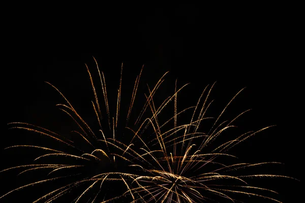 Dark Sky Colorful Firework Blast — Stock Photo, Image