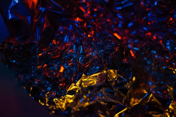 Colorful Crumpled Foil Paper Texture — Stock Photo, Image