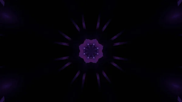 Rendering Glowing Purple Geometric Shapes Dark Background — Stock fotografie