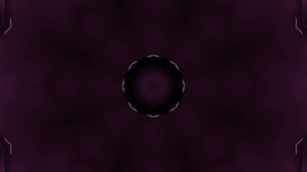 Μια Τρισδιάστατη Απόδοση Λαμπερών Μωβ Γεωμετρικών Σχημάτων Σκούρο Φόντο — Φωτογραφία Αρχείου