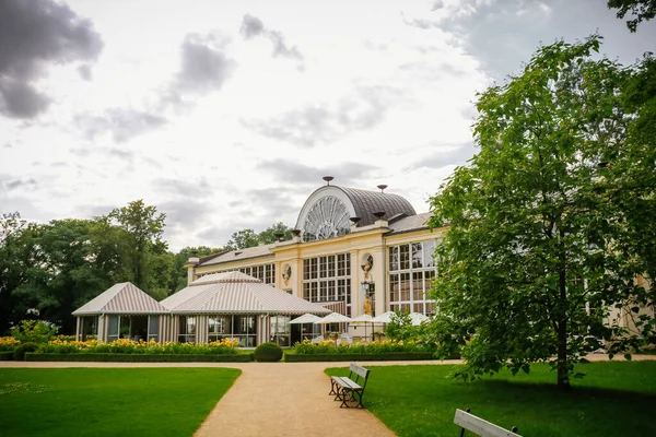 Blick Auf Die Neue Orangerie Lazienki Park Warschau Polen — Stockfoto