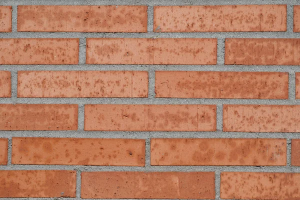 Closeup Shot Old Reddish Brown Brick Wall — Fotografia de Stock