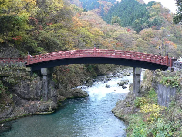 日本の神橋日光の美しい景色 — ストック写真