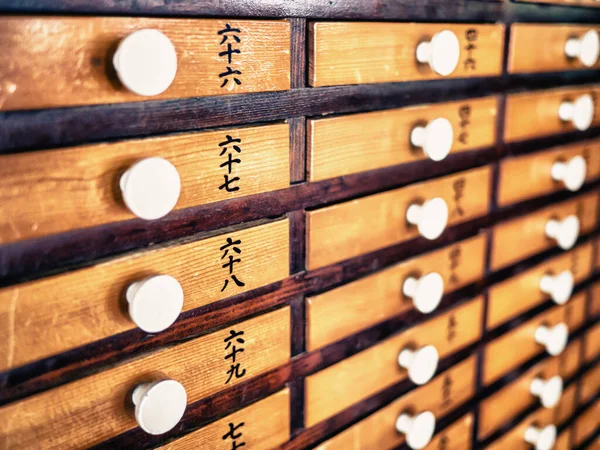 Die Details Von Orakelständen Omikuji Sensoji Tempel Tokyo Japan — Stockfoto