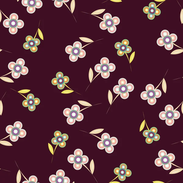 Beautiful Repeat Pattern Illustration Flowers Great Background Wallpaper — Stock Photo, Image