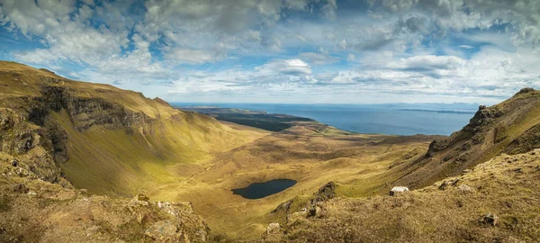 Panoramic Shot Atlantic Ocean Skye Island Scotland — Stock Photo, Image