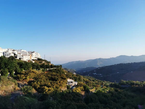 Beautiful White Houses Hill Frigiliana Malaga Province Spain — ストック写真