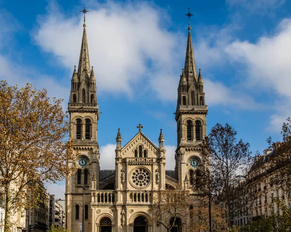 Beautiful Saint Ambroise Church Paris — Φωτογραφία Αρχείου