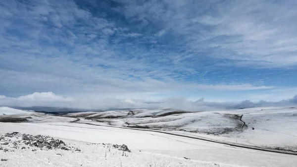 Ili Valley Kazakhstan Covered Snow Winter — Foto de Stock