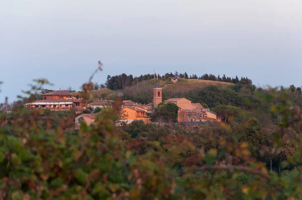 Castel Mezzo Hill Tramonto Spain — Stock fotografie