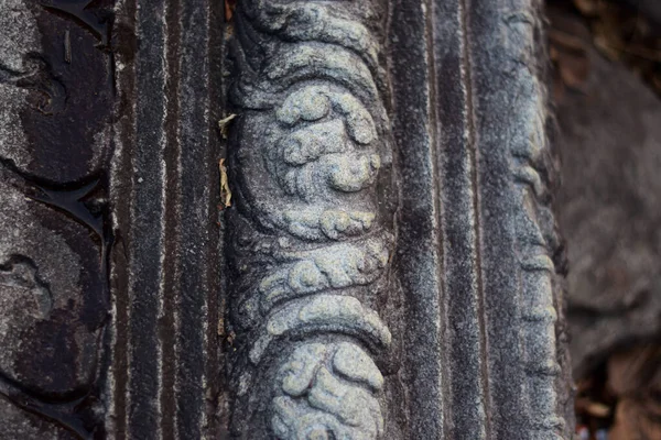 Closeup Ancient Carved Stone — Stock Fotó