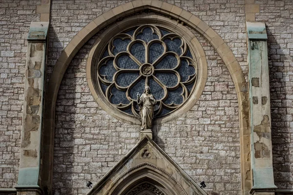 Beautiful View Facade Sacred Heart Cathedral Sarajevo Bosnia Herzegovina — Φωτογραφία Αρχείου