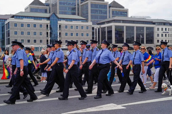 Dublin Irlande Juin 2019 Représentants Garda Dublin Lgbtq Pride Festival — Photo