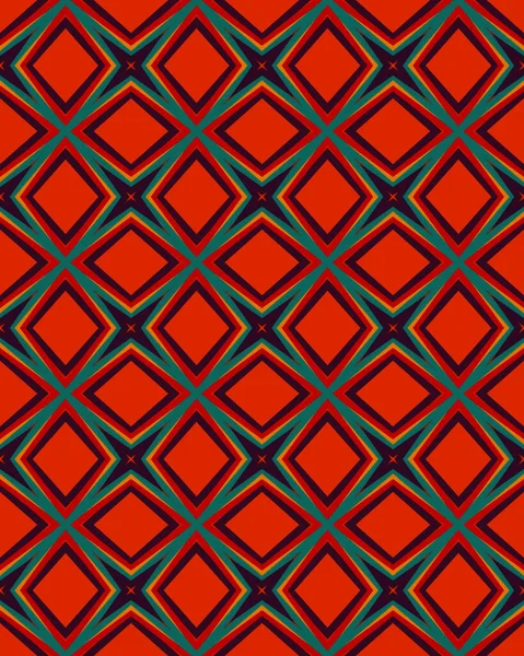 Vertical Red Background Patterned Shapes — Zdjęcie stockowe