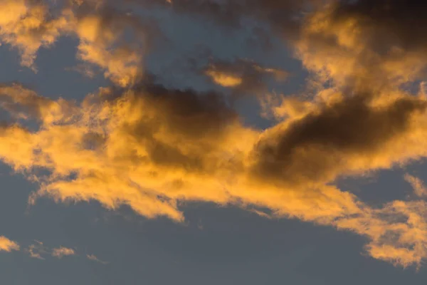 Grande Cumulonimbus Nuvens Sobre Rural Guatemala Pôr Sol Céu Azul — Fotografia de Stock