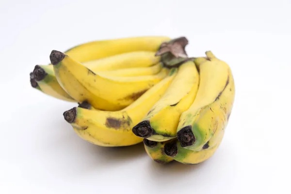 Bunch Bananas Musa Paradisiaca Isolated White Background Guatemala — Foto de Stock