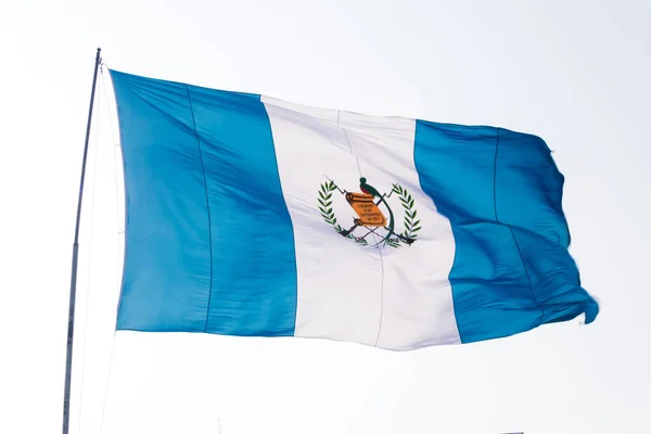 Guatemala Bayrağı Ağustos 1871 Ulusal Bir Sembol Ilan Edildi — Stok fotoğraf