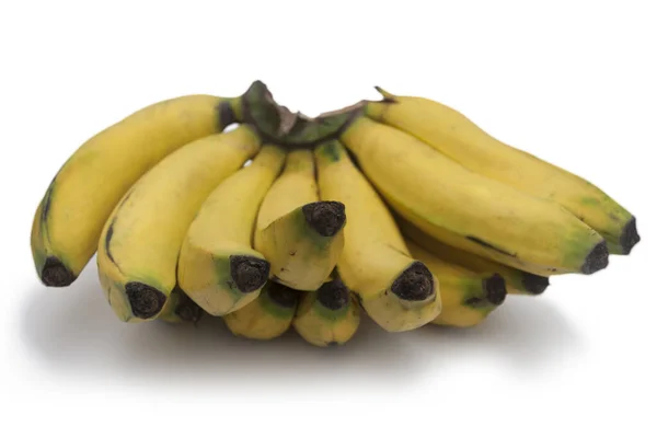 Bunch Bananas Musa Paradisiaca Isolated White Background Guatemala — Foto de Stock