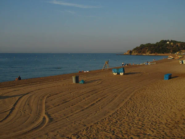 2013年8月19日スペイン ロレット Lloret Mar スペイン ロレット Llolet Mar の砂浜 — ストック写真