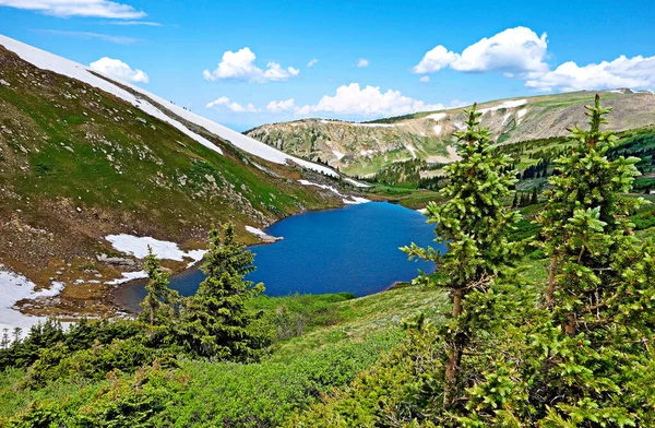 Beautiful Wallpaper Lake Mountains — Stock Photo, Image