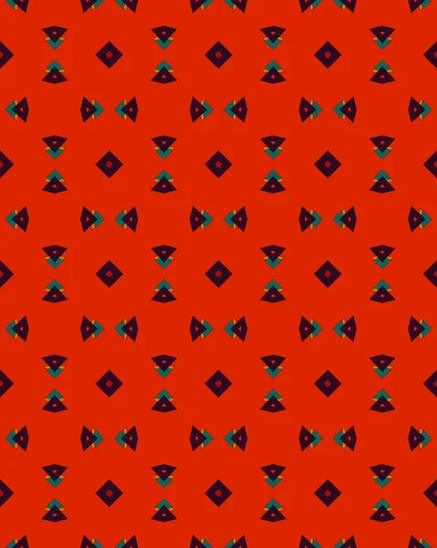 Vertical Red Background Patterned Shapes — Stockfoto