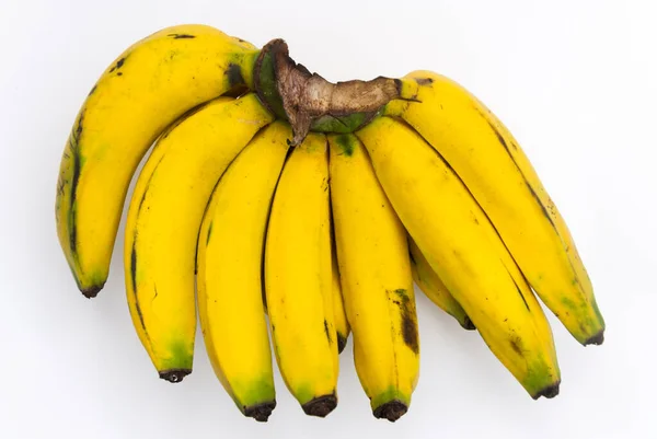 Bunch Bananas Musa Paradisiaca Isolated White Background Guatemala — Foto de Stock