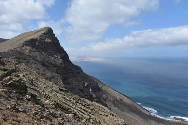 Een Adembenemend Uitzicht Mirador Guinate Kliffen Van Lanzarote — Stockfoto