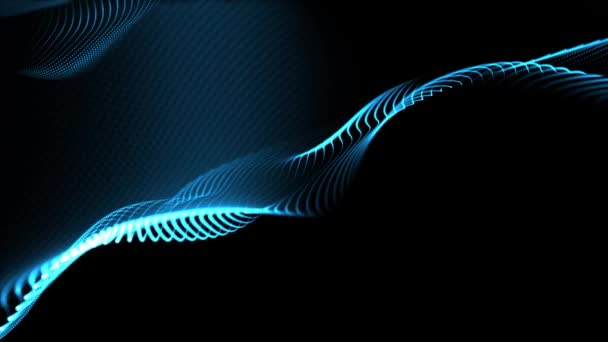 Kék Elegáns Absztrakt Formák Mozgásban Absztrakt Futurisztikus Technológia Mozgási Háttér — Stock videók