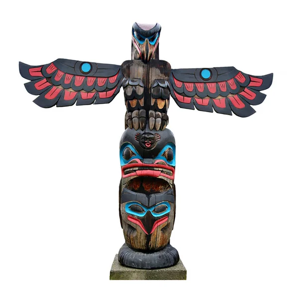 Totem Pole Duncan Relating Local Legend Called Feast — Stock Photo, Image