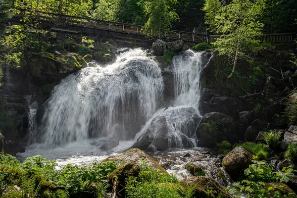 Dech Beroucí Tribergův Vodopád Černém Lese Zajatý Německu — Stock fotografie