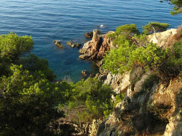 Lloret Mar Spanje Aug 2013 Foto Genomen Langs Kustweg Het — Stockfoto