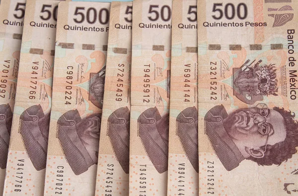 Gros Plan Pesos Mexicains — Photo