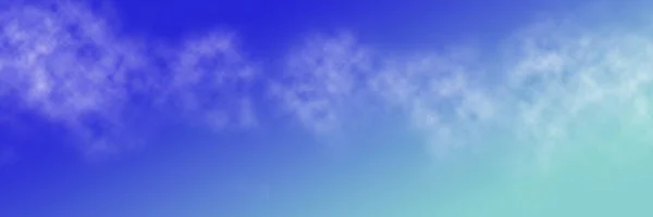 Illustration White Thin Clouds Blue Background — Foto Stock