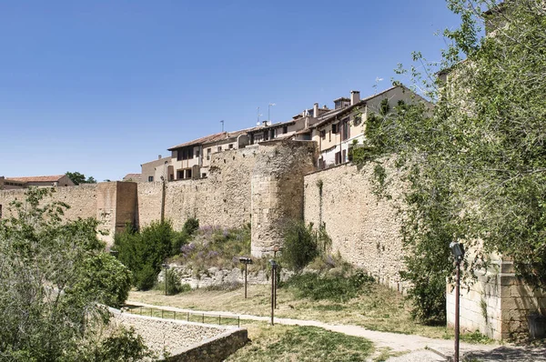 Une Belle Vue Sur Entrée Ville Médiévale Ségovie Espagne Sous — Photo