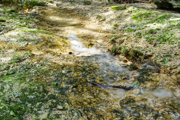 Ένα Κοντινό Πλάνο Του Καταρράκτη Geratser Στο Allgau Γερμανία — Φωτογραφία Αρχείου