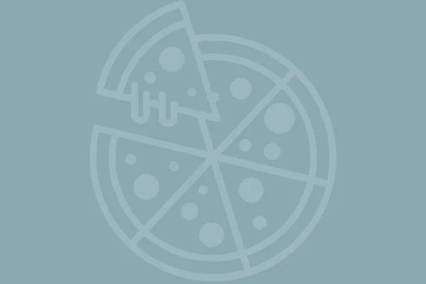 Ikona Pizzy Vybledlém Modrém Pozadí — Stock fotografie