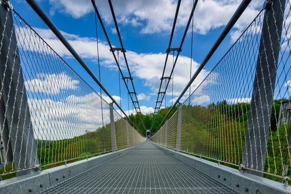 Pont Titan Est Pont Suspendu Piétonnier 483 Long Ouvert 2017 — Photo