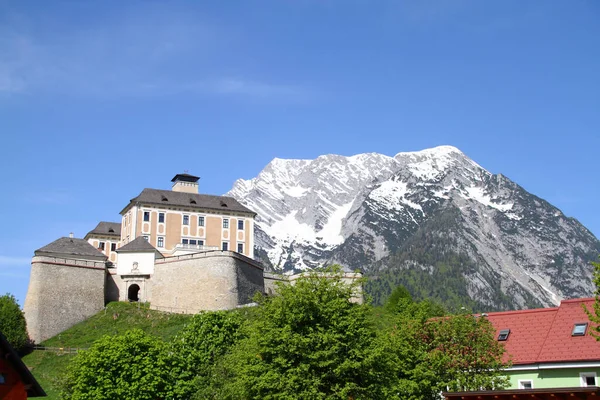 Beautiful View Trautenfels Castle Stainach Irdning Austrian Ennstal — Stock Photo, Image