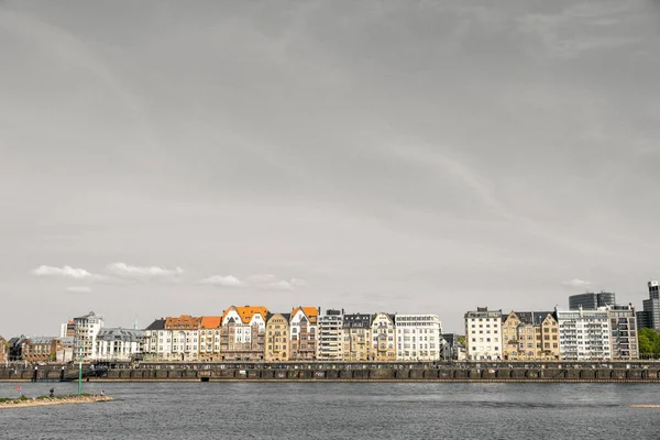 Rijn Gebouwen Düsseldorf — Stockfoto