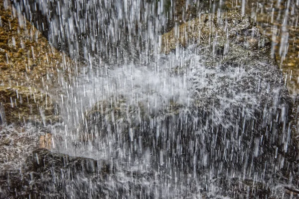 Gros Plan Une Goutte Eau Cascade Moggers Autriche — Photo