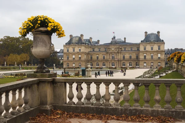 Magnifique Paysage Des Célèbres Jardins Luxembourg Paris France — Photo