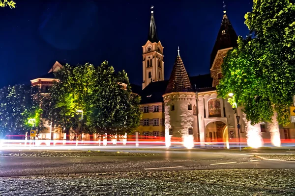 Крупный План Красивого Ночного Пейзажа Вайсенхорна Германии — стоковое фото