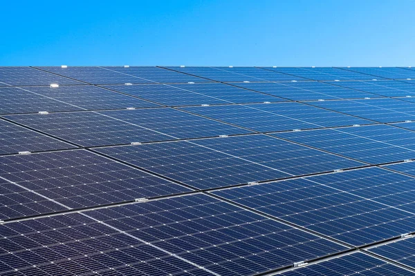 Primer Plano Paneles Solares — Foto de Stock