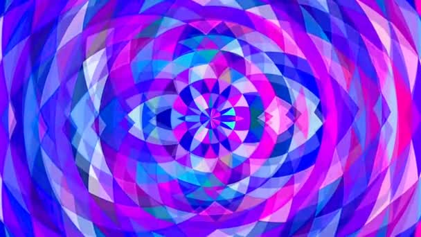 Disegno Geometrico Astratto Nei Colori Neon — Video Stock