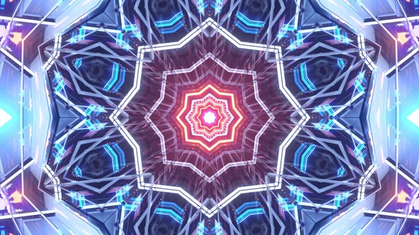 Kaleidoscope Background Bright Patterns Blue Red Colors — Stock Fotó