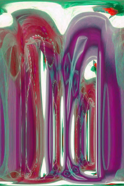Uma Ilustração Padrão Abstrato Cores Violeta Verde — Fotografia de Stock