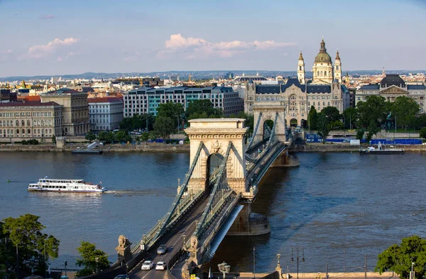 Budapest Ungern Jun 2021 Det Bild Staden Ovanifrån — Stockfoto